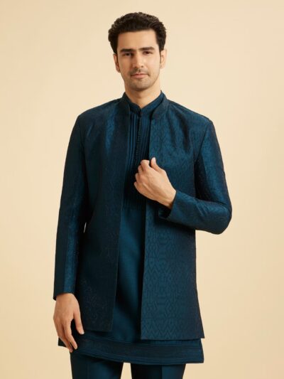 Teal Blue Opulence Indo Western