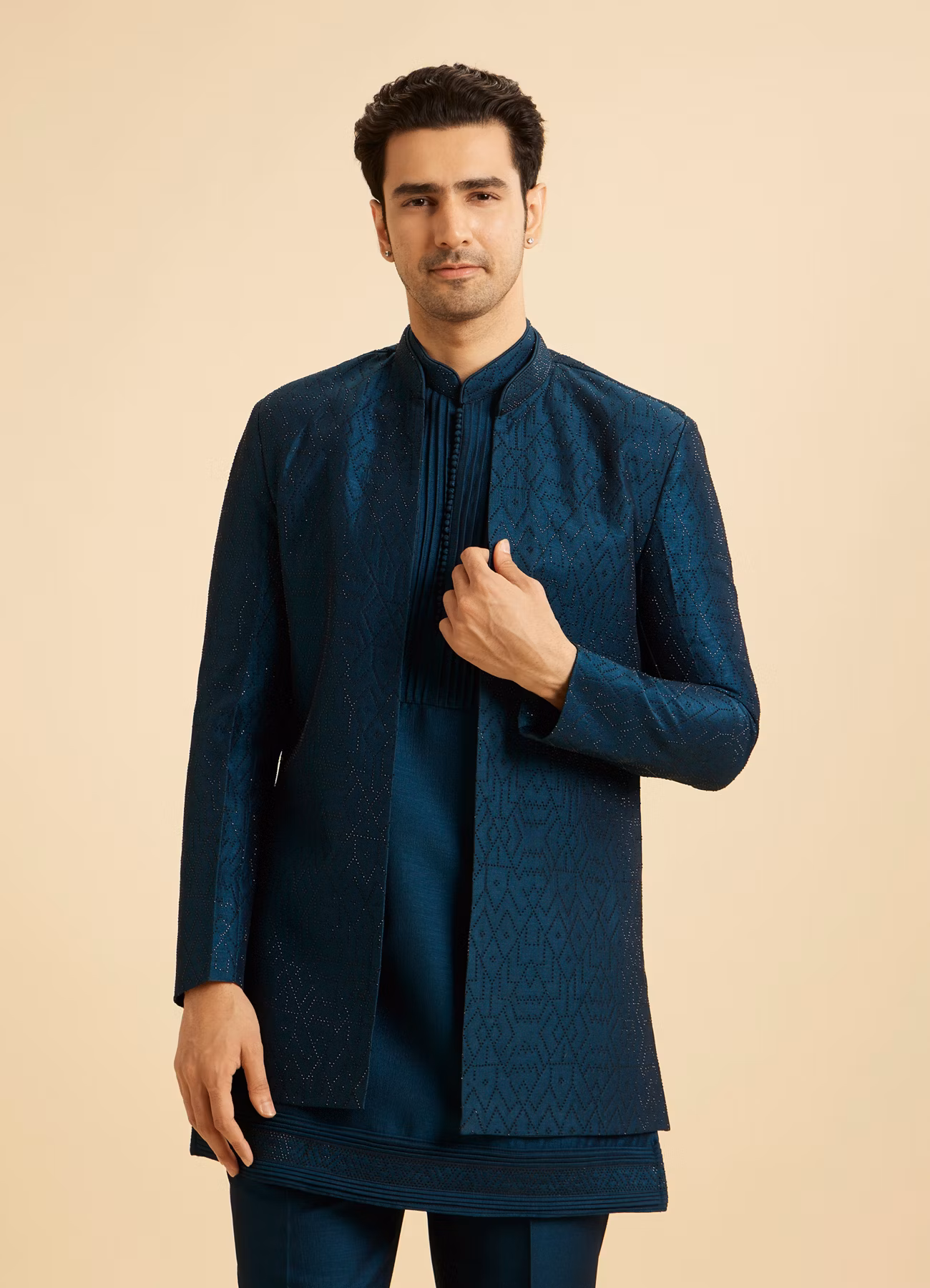 Teal Blue Opulence Indo Western
